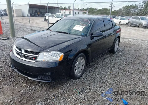 2013 Dodge Avenger Se V6 из США, поврежденный, VIN 1C3CDZAG7DN748517